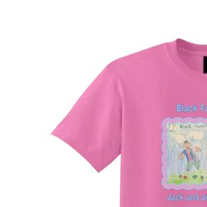 Camiseta Jack and Jill Rosa Intenso para el Día Familiar 2025, Camiseta Combinada para Hombre y Mujer, Ropa Informal de Algodón Cómoda para Eventos - Product Image 3