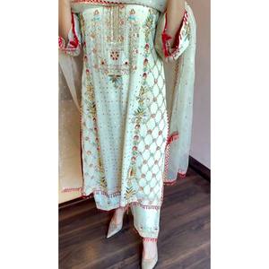 Belle fête porter haut et bas pour femmes avec ensemble Dupatta - Product Image 3