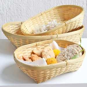 <b>Weave</b> bamboo <b>baskets</b> empty gift display container wholesale cheap cost fruits & nuts <b>basket</b> - Product Image 3