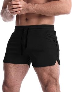 Pantalones Cortos Deportivos Transpirables para Hombre, para Correr, Gimnasio, Fitness, con Logotipo Personalizado, 5 Pulgadas, Casuales - Product Image 1
