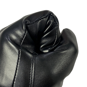 Leather Gloves Wrist Length Plain Style Thermal Unlined for Daily Use Winter Warmth - Product Image 5