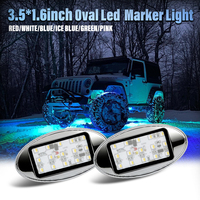 Nueva Luz LED Ovalada Impermeable para Camiones, Luces de Posición y Marcador, para Remolques y Autobuses, Ajuste Universal DC12V-24V