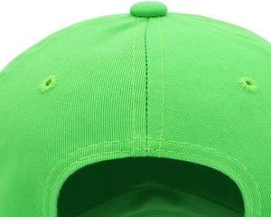 Casquette de baseball unisexe à 6 panneaux, couleur verte unie, 100% polyester, en velours côtelé, style sportif, ajustement réglable, style décontracté, chapeau pour adulte - Product Image 3