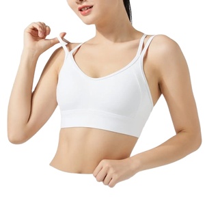 Soutien-gorge de sport pour la course à pied, bande fine fixe, dos croisé, beau dos, yoga, musculation, soutien-gorge antichoc de grande taille - Product Image 4
