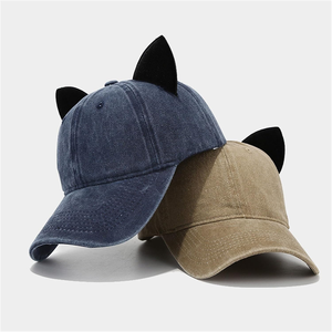 Casquettes de baseball vintage 6 panneaux en sergé de coton délavé et vieilli, logo brodé personnalisé, style sportif, conception d'image prise en charge - Product Image 3