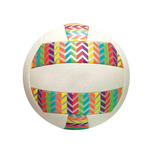 Ballon de volley-ball en cuir léger et écologique, personnalisable avec nom d'équipe, fabrication OEM de marque haut de gamme, étiquette blanche, doux et uni, en gros - Product Image 3