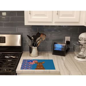 Planche de service de cuisine américaine USA Grande taille Chocolat Tan Chihuahua Planche à découper Plats et assiettes décoratifs en verre trempé - Product Image 2