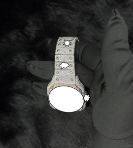 Reloj Mecánico de Lujo con Moissanita Personalizado, Movimiento ETA, Acero Inoxidable, 41 mm, Cristal Analógico, Números Romanos, Unisex - Product Image 5