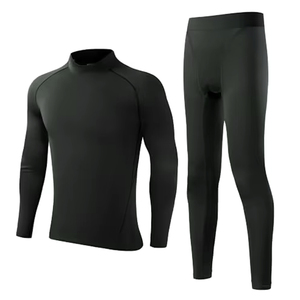 Shorts de compression pour hommes pour l'entraînement en salle de sport, motif uni, collants de course avec poches, protection anti-UV, Spandex/Nylon, 2 devant - Product Image 2