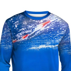 Maillot de pêche personnalisé imprimé, imperméable, à manches longues, unisexe, respirant, UPF 50+, séchage rapide, pour activités de plein air, pêche en mer - Product Image 5