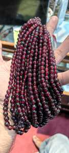 TASBIYA GEMS High Quality Natural <b>Red</b> Garnet Gemstone 5-8 Mm Smooth <b>Beads</b> Third Party Certified for Necklace Making Wholesale - Product Image 6