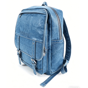 OEM Custom Women's Denim Business Casual Computer Bag Outdoor Travel Student Bag Multi-Functional Daily Use Bag - Product Image 4