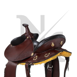 Elite Australian Stock Saddle Premium Leather Endurance Riding Saddle Traditional Poleys High Cantle <b>Secure</b> Seat Wood English - Product Image 6