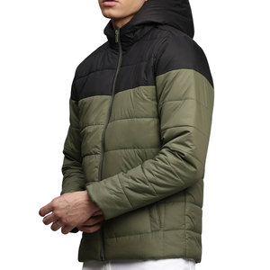 Unisex Puffer Jacket Wholesale Solid Color Custom Logo <b>Warm</b> Thick Windproof Winter Insulation Modern Appeal Stand Hooded - Product Image 5