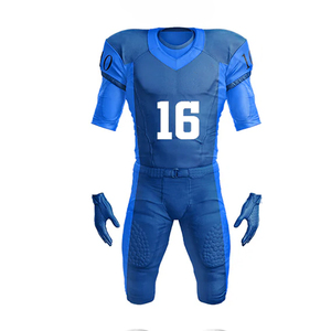Ensembles d'uniformes de football américain pour adultes, maillots personnalisés à manches courtes, tissu respirant en interlock, grandes tailles, vente en gros - Product Image 4
