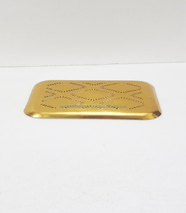 Gold Plated Rectangle Decorative Tray Abstract Pattern Modern Design Single Piece <b>Home</b> Decor - Product Image 5