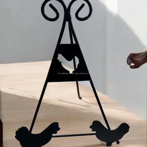 ที่วางตำราอาหารโลหะดีไซน์ทันสมัยสำหรับตกแต่งห้องครัวอย่างมีสไตล์ พร้อมฟังก์ชันใช้งานที่ราบรื่น เชื่อถือได้ และใช้งานได้จริงสำหรับการจัดแสดงสูตรอาหารในชีวิตประจำวัน - Product Image 1