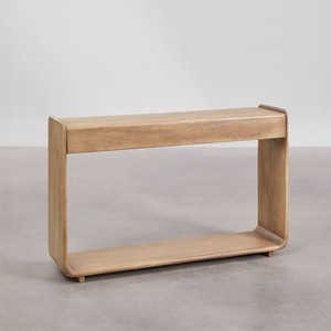 Mesa consola rectangular Vandana Flux Zenova 120x30 cm en madera Tinsley - Product Image 5