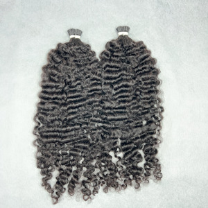 Venta al por mayor de cabello rizado birmano vendedores de cabello, paquetes de cabello alineado con cutícula virgen vietnamita, extensión de cabello humano rizado birmano - Product Image 2