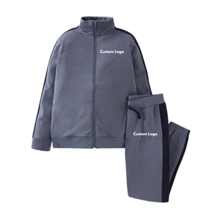 Conjunto Deportivo de Invierno para Hombre OEM |   Conjunto de Punto Casual con Bordado 3D de Diseño Personalizado, 100% Algodón, Color Sólido, Talla Grande, con Cierre - Product Image 3