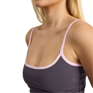 Débardeur tricoté personnalisé pour femme, couleur unie, col carré, bretelles spaghetti, décontracté, sans manches, écologique et respirant - Product Image 6