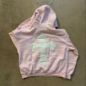 เสื้อฮู้ดดี้ปักลายแบบแอซิดวอชสั่งทำพิเศษ 400gsm หนานุ่ม ทรงครอป ซิปหน้า ยูนิเซ็กซ์ ผู้ผลิตเสื้อฮู้ดดี้ - Product Image 6