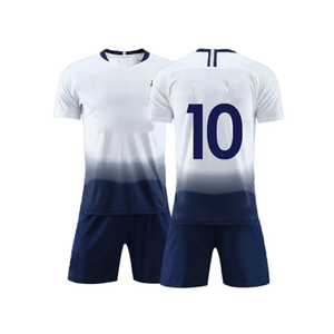 Conjunto de Uniforme de Fútbol Personalizado, 100% Poliéster, Cuello en V, Elástico en Cuatro Direcciones, Secado Rápido, Transpirable, Unisex, para Adultos, en Oferta - Product Image 1