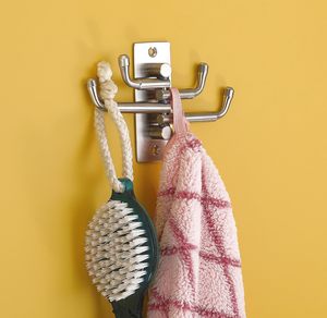 4 Pin Stainless Steel <b>Hooks</b> <b>Bathroom</b> Cloth Hanger Wall <b>Hook</b> Door Robe <b>Hook</b> for Decorate your <b>Bathroom</b> At Next Level for <b>Bathroom</b> - Product Image 2