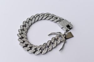 925 Sterling <b>Silver</b> Rhodium Plated Cuban Link <b>Choker</b> Necklace Brilliant Cut VVS Moissanite Iced Hip Hop Chain Customizable - Product Image 2