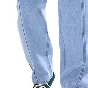 Conjunto de Moda para Hombre, Chaqueta de Mezclilla Cruda Informal de Invierno y Pantalones Anchos, Personalizado y Elegante - Product Image 6