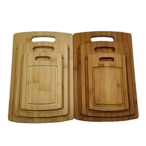 Tabla de cortar de madera de acacia maciza ecológica de 3 piezas, popular al por mayor, juego de tablas de cortar de bambú para cocina - Product Image 2