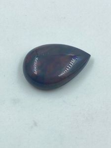 Piedra suelta de ópalo de fuego natural negro de alta calidad, corte pera, 5.26 quilates, hermosa piedra para la fabricación de joyas. - Product Image 4