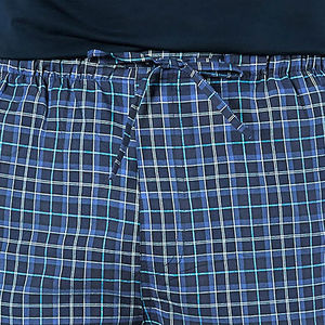 Pantalon de pyjama en flanelle à carreaux classiques pour hommes, taille plus, décontracté, chaud et élégant pour les nuits d'hiver - Product Image 4