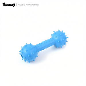 Giocattolo da Masticare per Cani Yommy a Forma di Bilanciere in Gomma 14cm, Giocattolo per la Cura Dentale degli Animali Domestici - Product Image 2