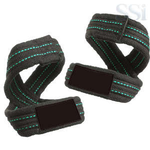 Sangles de levage en toile durables en forme de 8 pour soulevés de terre lourds, avec support de poignet rembourré pour la force athlétique et l'équipement de musculation - Product Image 3