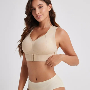 Soutien-gorge de sport Power Venture Enterprises pour femme en Spandex/Nylon, correcteur de posture, respirant, offrant un maintien anti-affaissement, fermeture avant - Product Image 3