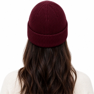 Unisex Custom Color Knit <b>Beanie</b> Cap Soft Warm Winter Hat Stretchable Casual Outdoor Cozy Fashion Headwear <b>Beanie</b> Cap - Product Image 2