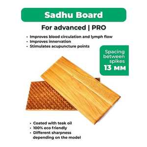 Wellshow Sport Sadhu Board for Yoga Beginners Eco-Friendly Wooden Yoga Board Rectangle Shape for Acupressure <b>Wall</b> Signs - Product Image 6