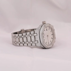Reloj de Cuarzo Tonneau para Mujer, Oro Rosa, 38 mm, con Incrustaciones de Diamantes, Cristal de Zafiro, Cierre Desplegable Analógico, Correa de Lujo - Product Image 2