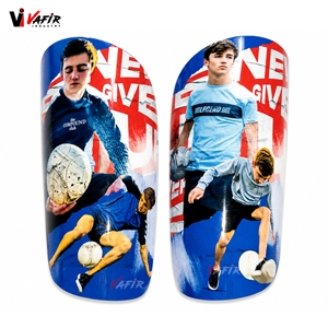 High Quality Soccer Shin Guards Professional Shin Protection Universal Fit Polyester Fiberglass Epoxy Thick <b>Waterproof</b> <b>Pads</b> - Product Image 5