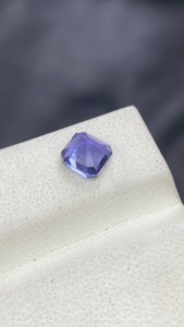 Certified Natural Unheated Bio Color <b>Mermaid</b> Tanzanite Square Asscher Cut Stone Natural Zoisite 1.27 Carat Loupe Clean - Product Image 5