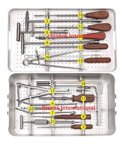 BISONS Kit d'instruments chirurgicaux pour la fusion vertébrale, système de plaques thoraciques et lombaires antérieures en acier inoxydable, vente en gros - Product Image 3