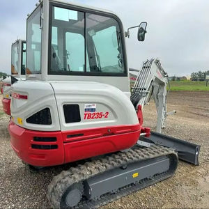 Used Takeuchi TB235 Compact <b>Excavator</b> Crawler Digger 6 Ton Hydraulic Excavation <b>Machine</b> for Construction - Product Image 4