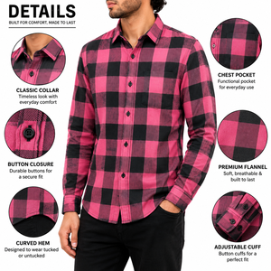 Men's Solid Flannel Knitted Embroidered Breathable 100% Cotton Plus Size Summer Casual Long-sleeved Shirts OEM Service Adults - Product Image 5