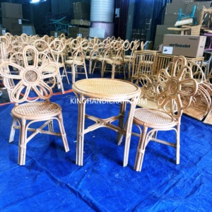 Sillas de Mimbre Hechas a Mano para Fiestas Infantiles, Muebles de Mimbre Natural para Alquiler en Eventos de Cumpleaños y Bodas, Fabricante OEM - Product Image 4