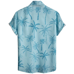 Men's Casual Floral Hawaiian <b>Shirt</b> Summer Beach Vacation Style Cool Hawaiian Couple Design Short Loose <b>Half</b> Sleeve - Product Image 4