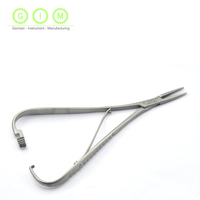 Porte-aiguille Mathieu en acier inoxydable, forceps chirurgical dentelé 17 cm, pince à aiguille manuelle pour chirurgie générale, kit chirurgical CE