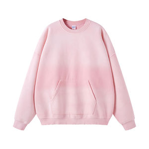 Sweat-shirt pour homme en coton épais 100% doublé, à capuche, délavé à l'acide, couleur unie, séchage rapide, coupe-vent, écologique, avec poches, idéal pour l'hiver - Product Image 6