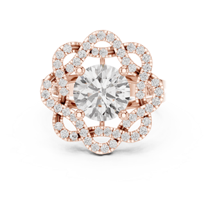 Nakshtra jewels 10K Traditional Indian Bridal <b>Ring</b> with Kundan - Product Image 2