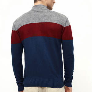 Sudadera Personalizada de Cuello Alto para Hombre, 100% Lana Orgánica, Talla Grande, Hombros Caídos, Cierre de Cremallera de un Cuarto, Sudadera Lisa para Hombre - Product Image 2